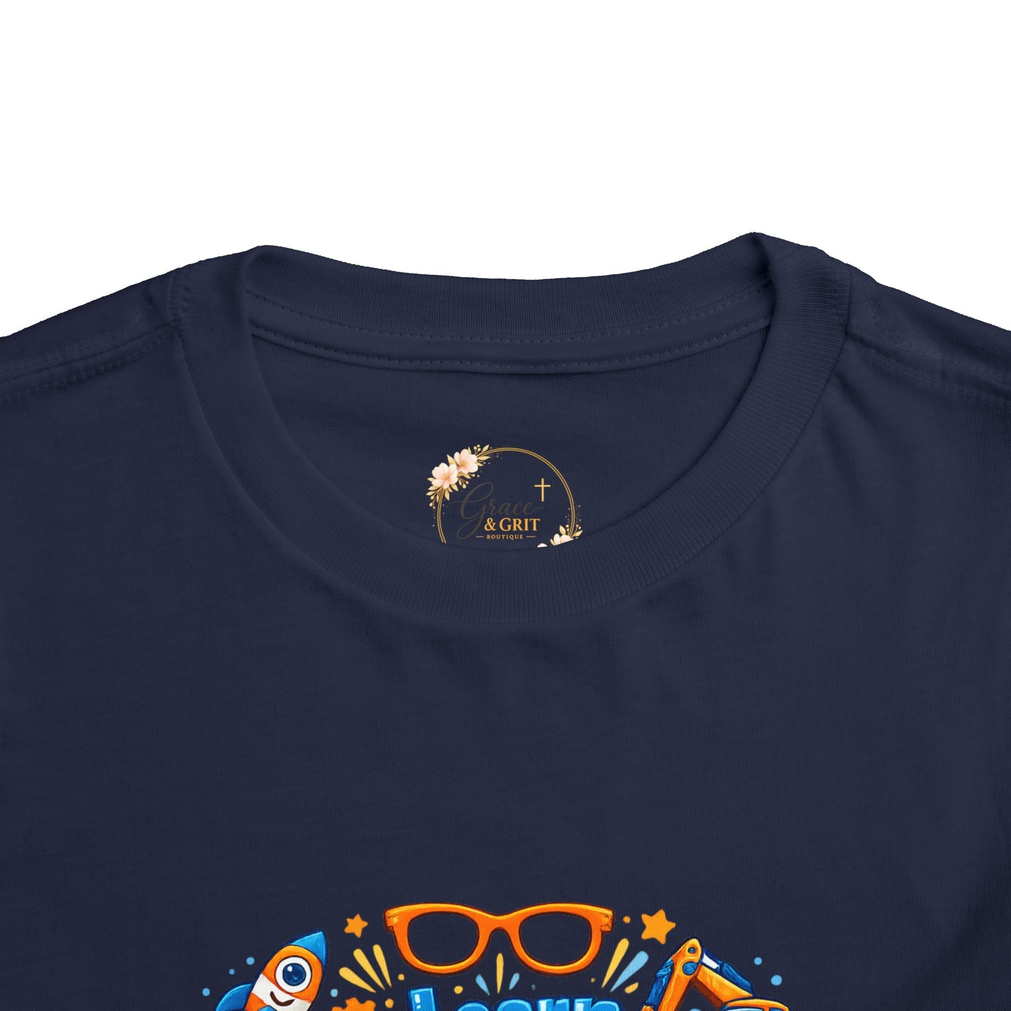Learn Explore Play Toddler Tee — Educational Kids Shirt - Grace & Grit Boutique