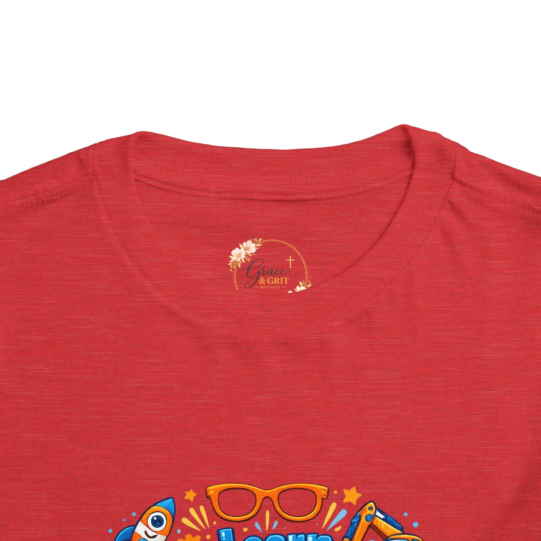 Learn Explore Play Toddler Tee — Educational Kids Shirt - Grace & Grit Boutique