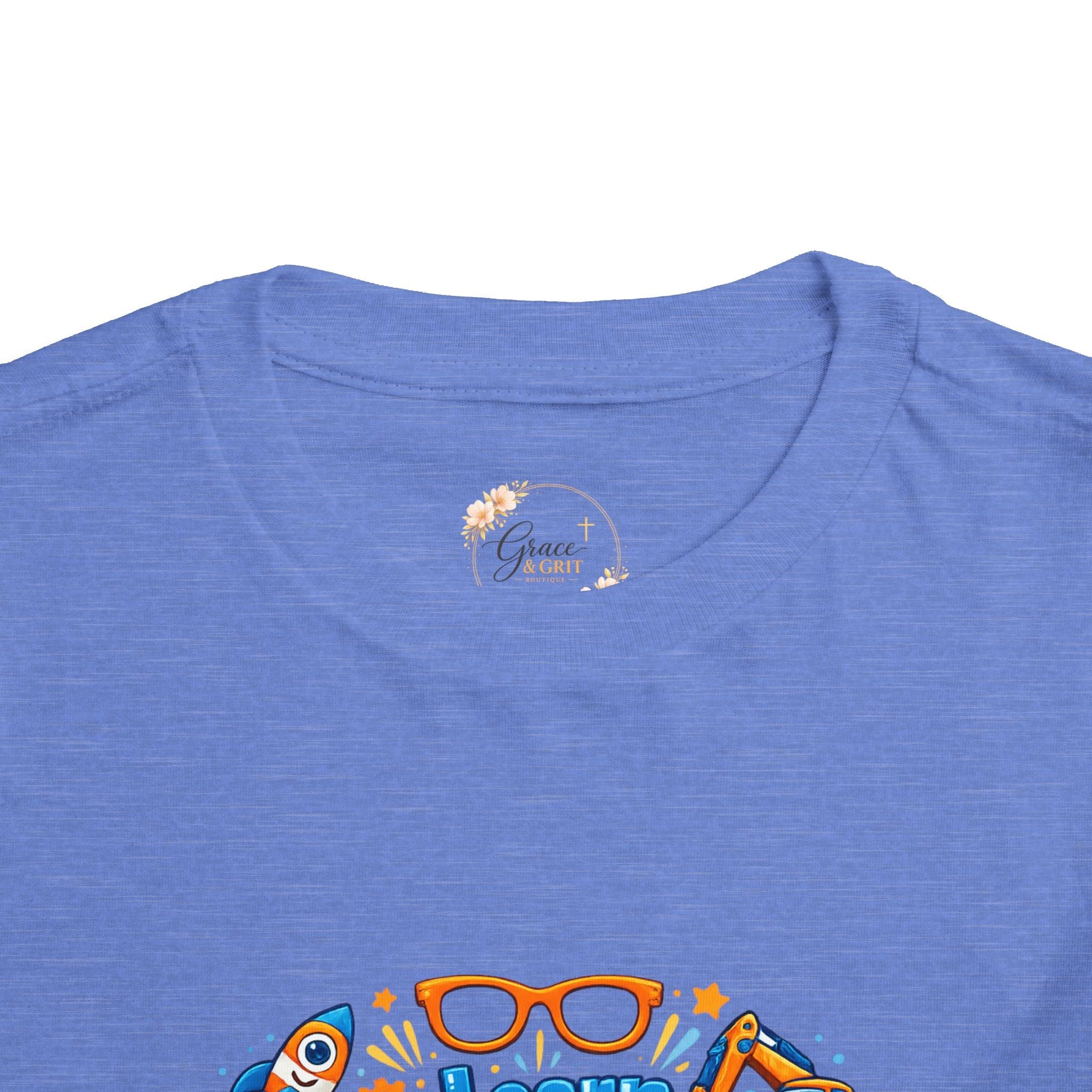 Learn Explore Play Toddler Tee — Educational Kids Shirt - Grace & Grit Boutique