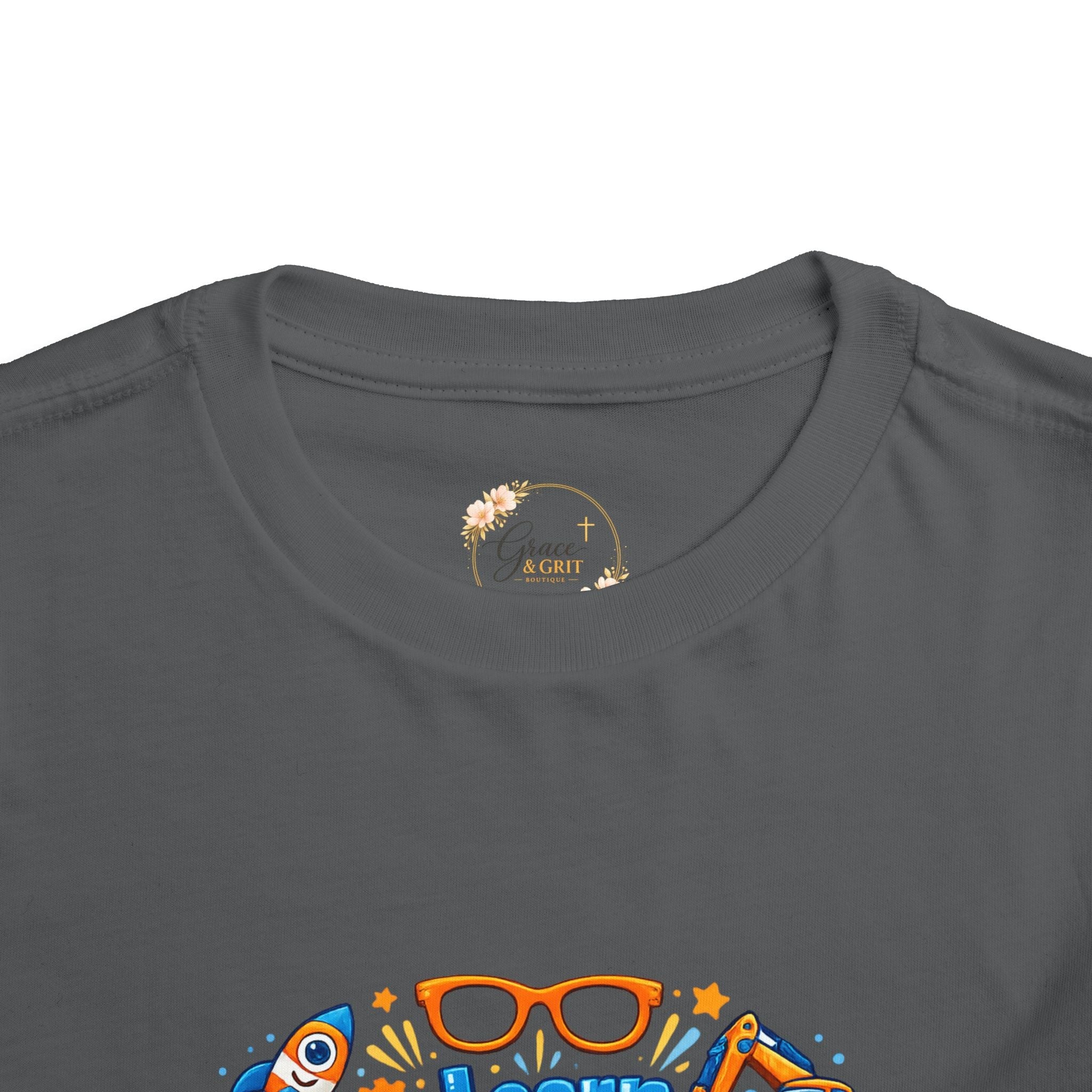 Learn Explore Play Toddler Tee — Educational Kids Shirt - Grace & Grit Boutique