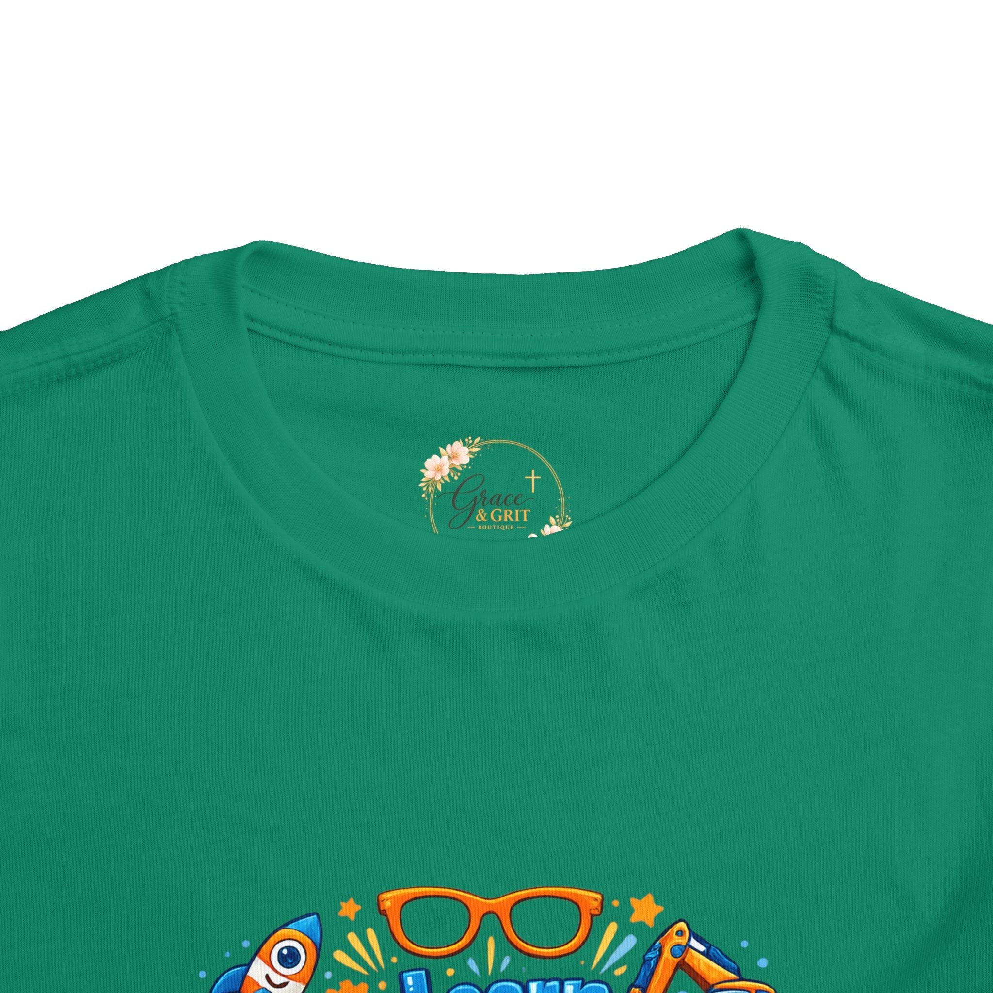 Learn Explore Play Toddler Tee — Educational Kids Shirt - Grace & Grit Boutique