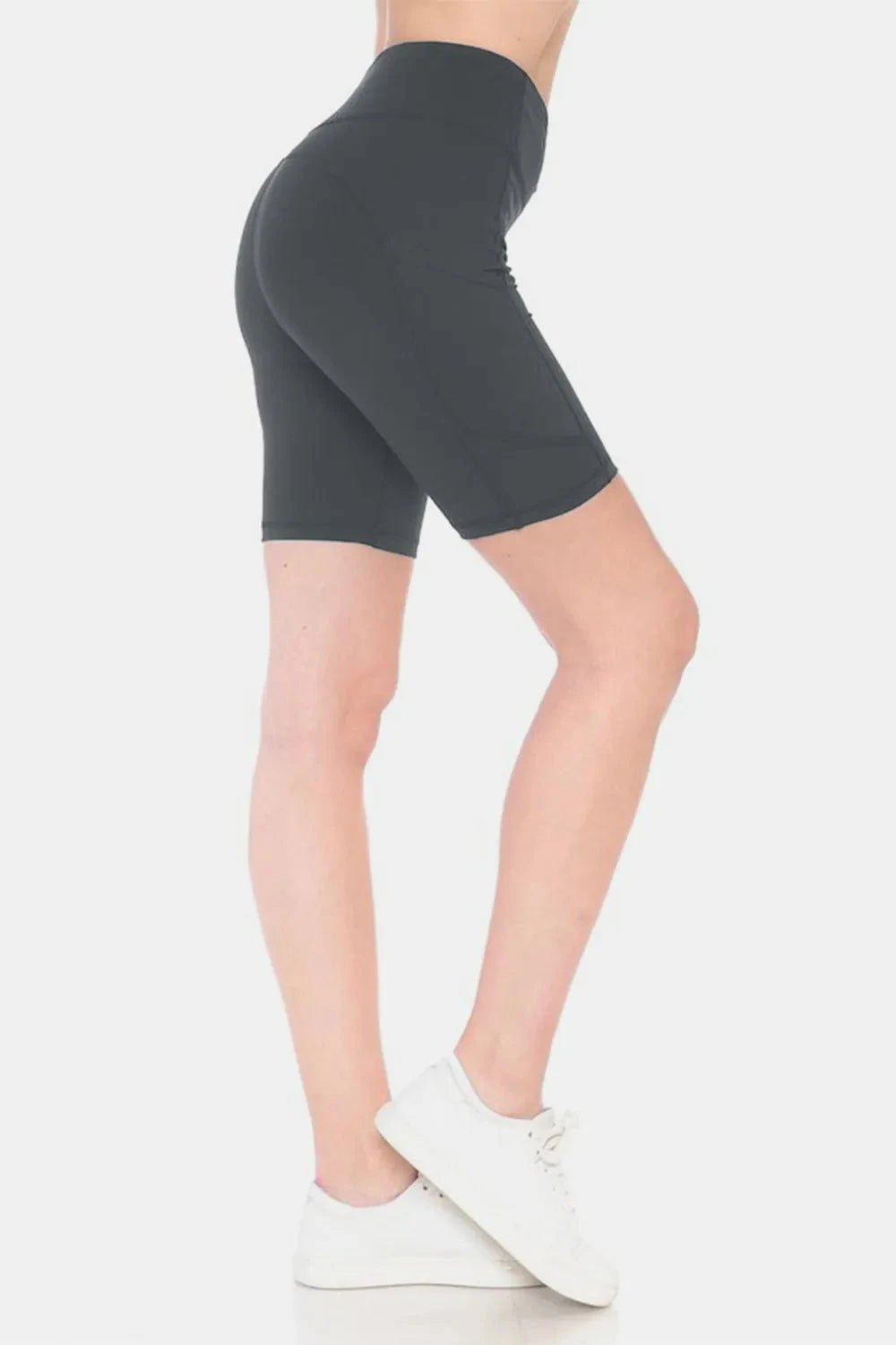 Leggings Depot Full Size High Waist Active Shorts - Grace & Grit Boutique