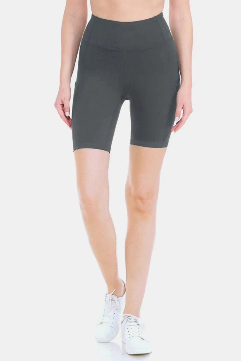 Leggings Depot Full Size High Waist Active Shorts - Grace & Grit Boutique