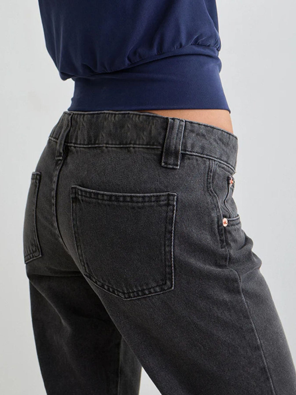 Low Rise Flare Leg Jeans - Stylish and Comfortable - Grace & Grit Boutique