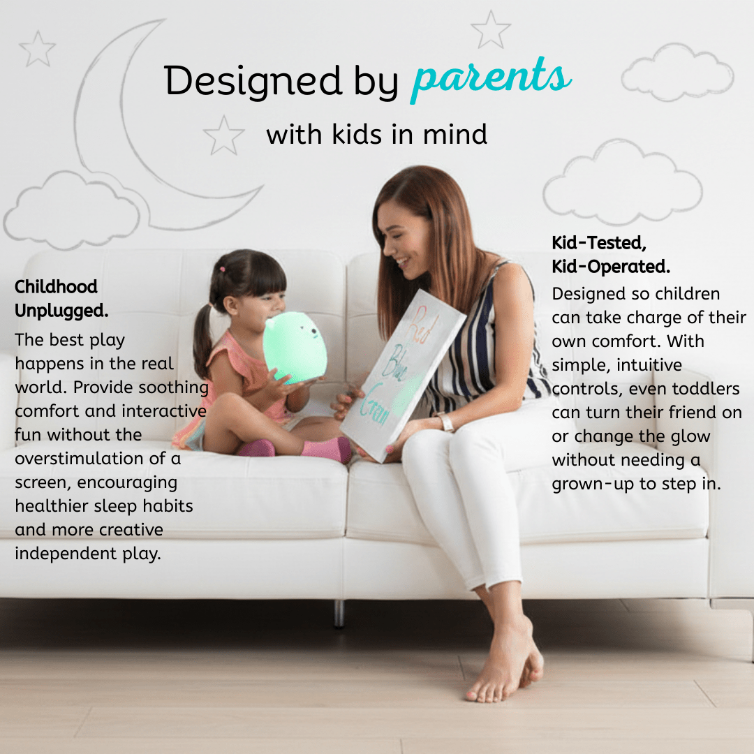 LumiPets® Kawaii Cloud - Children's Nursery Touch Night Light - Grace & Grit Boutique
