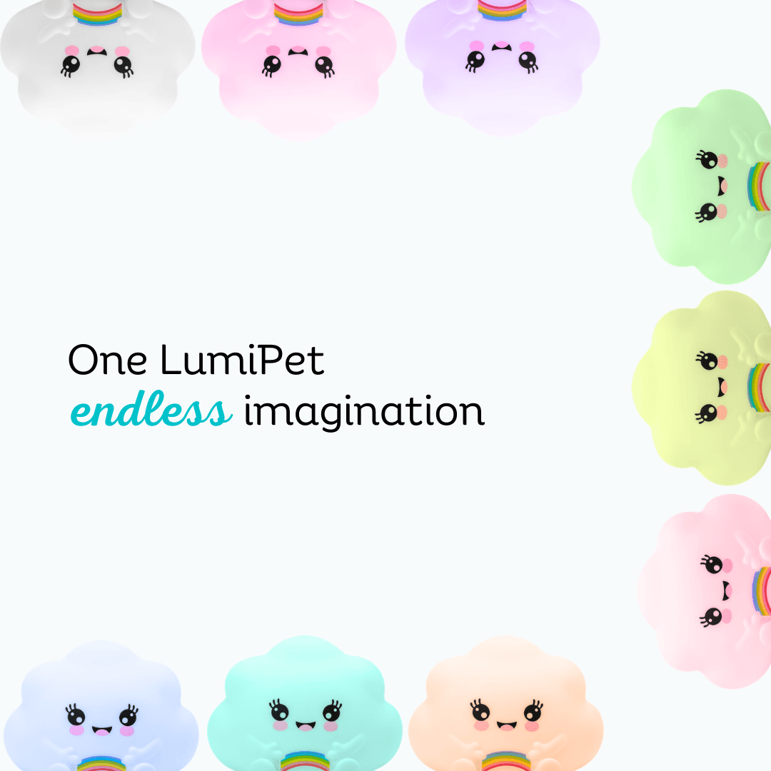 LumiPets® Kawaii Cloud - Children's Nursery Touch Night Light - Grace & Grit Boutique