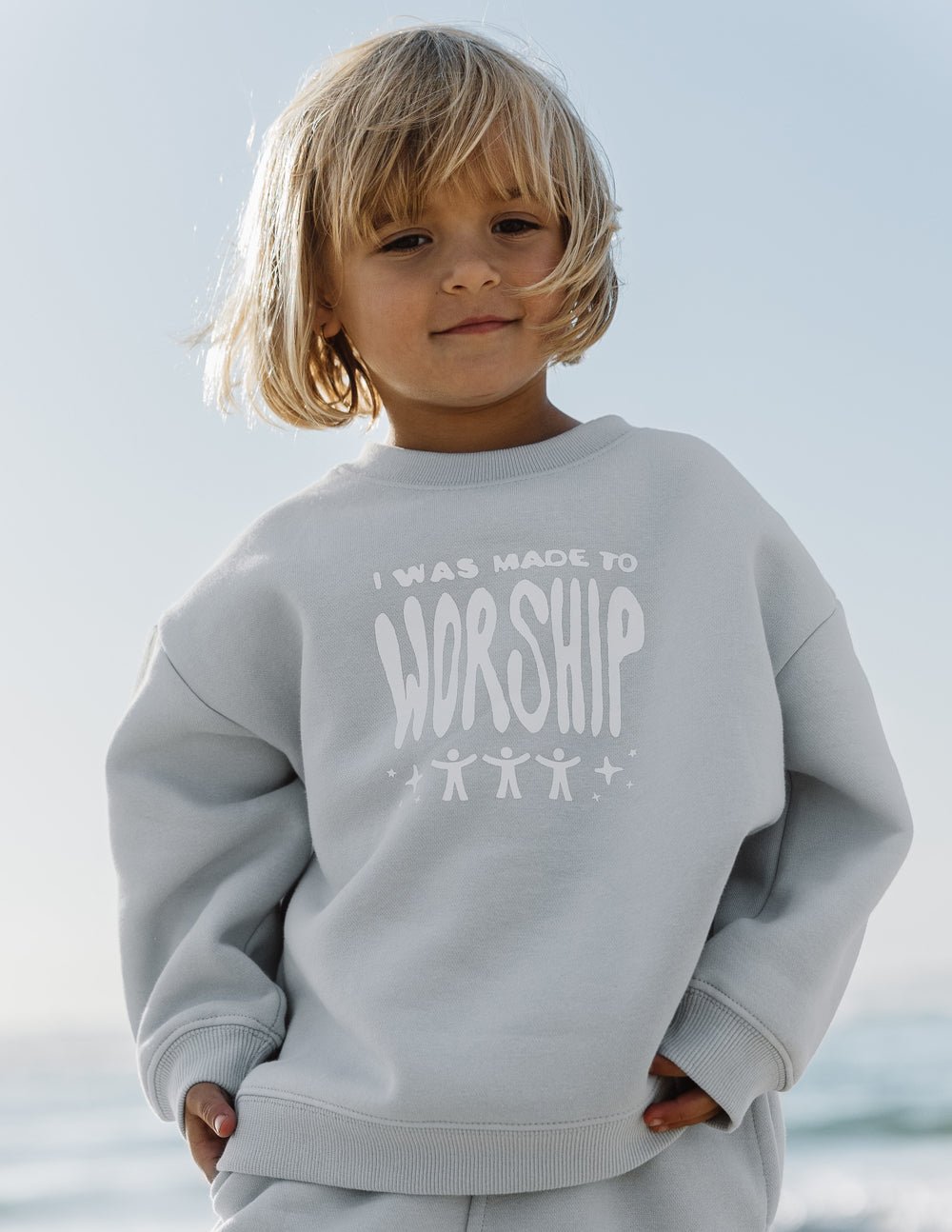 Made To Worship Kids Crewneck - Grace & Grit Boutique
