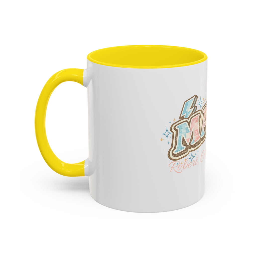 Mama Retro Pastel Accent Coffee Mug — Ceramic 11/15 oz - Grace & Grit Boutique