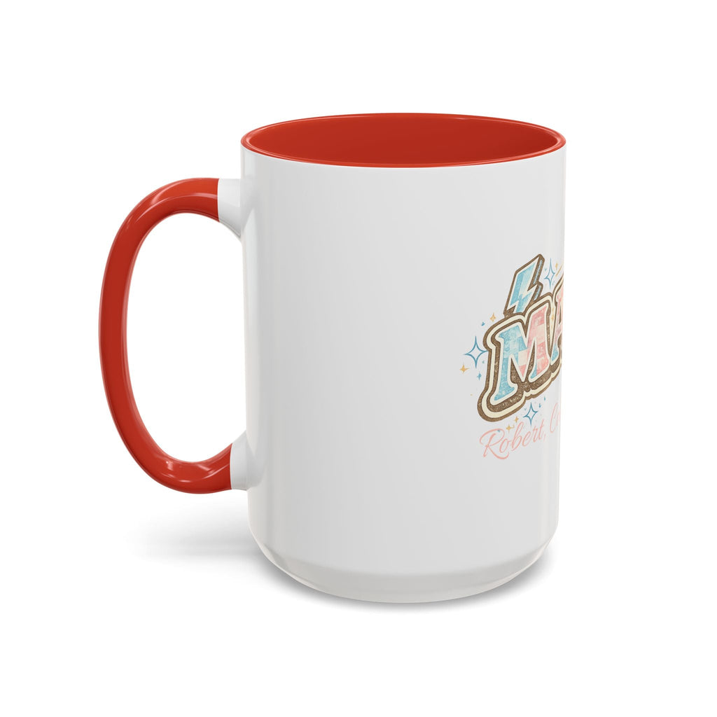 Mama Retro Pastel Accent Coffee Mug — Ceramic 11/15 oz - Grace & Grit Boutique