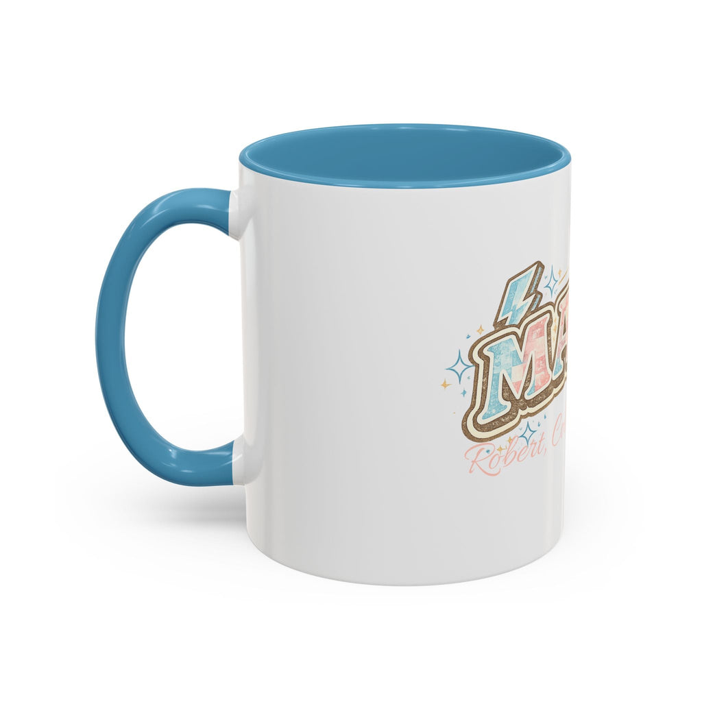 Mama Retro Pastel Accent Coffee Mug — Ceramic 11/15 oz - Grace & Grit Boutique