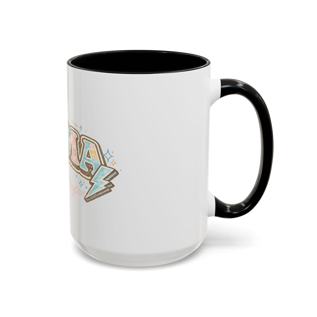 Mama Retro Pastel Accent Coffee Mug — Ceramic 11/15 oz - Grace & Grit Boutique