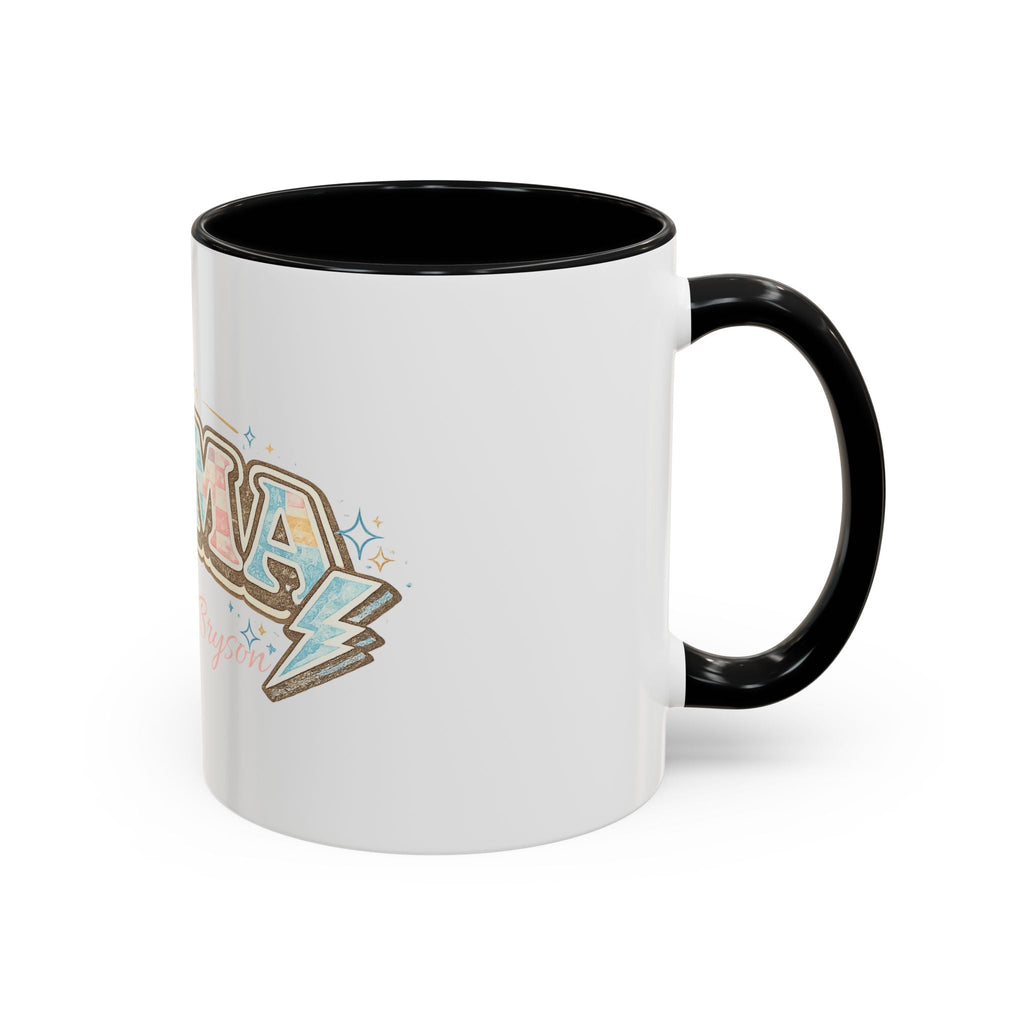 Mama Retro Pastel Accent Coffee Mug — Ceramic 11/15 oz - Grace & Grit Boutique