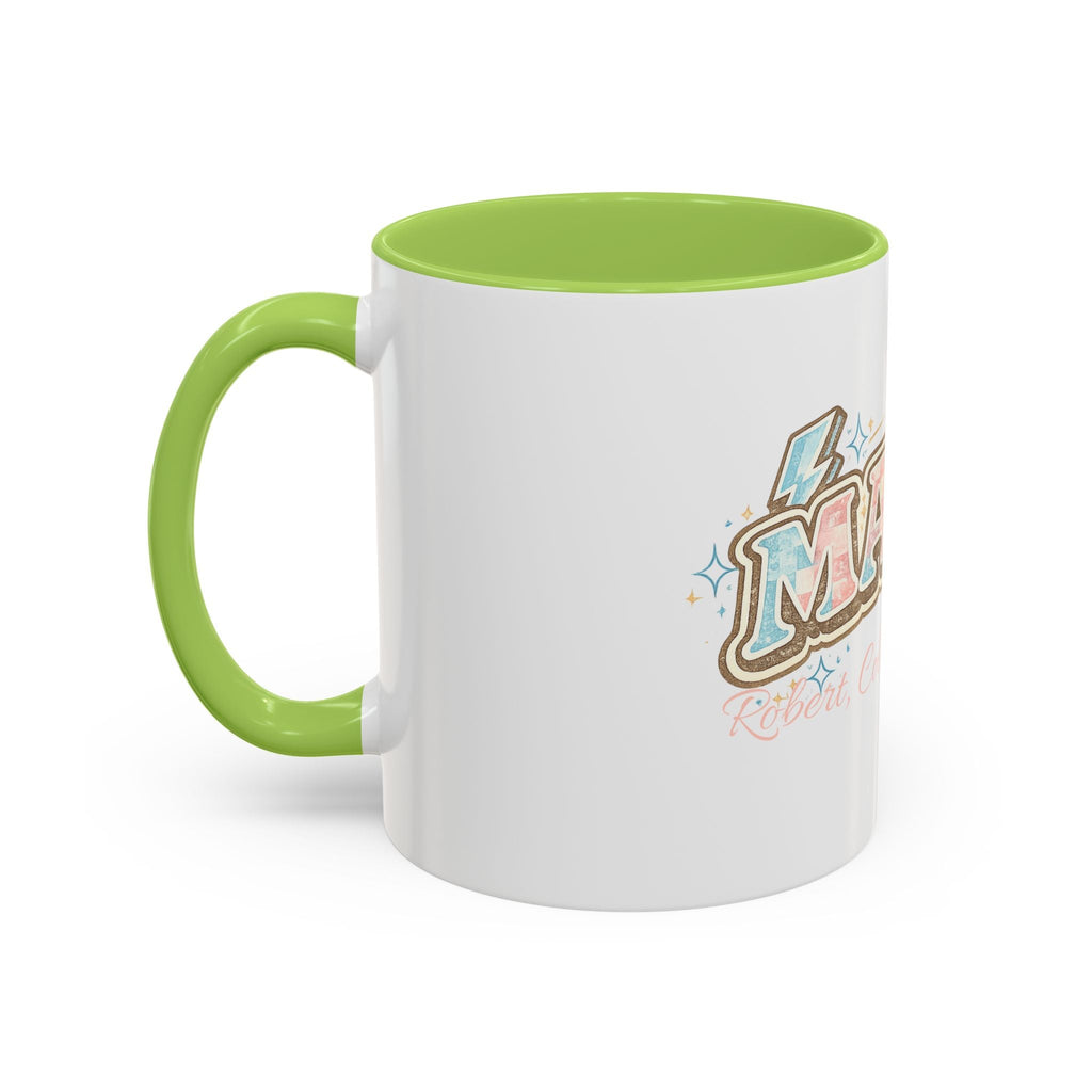 Mama Retro Pastel Accent Coffee Mug — Ceramic 11/15 oz - Grace & Grit Boutique