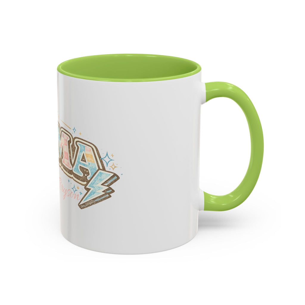 Mama Retro Pastel Accent Coffee Mug — Ceramic 11/15 oz - Grace & Grit Boutique