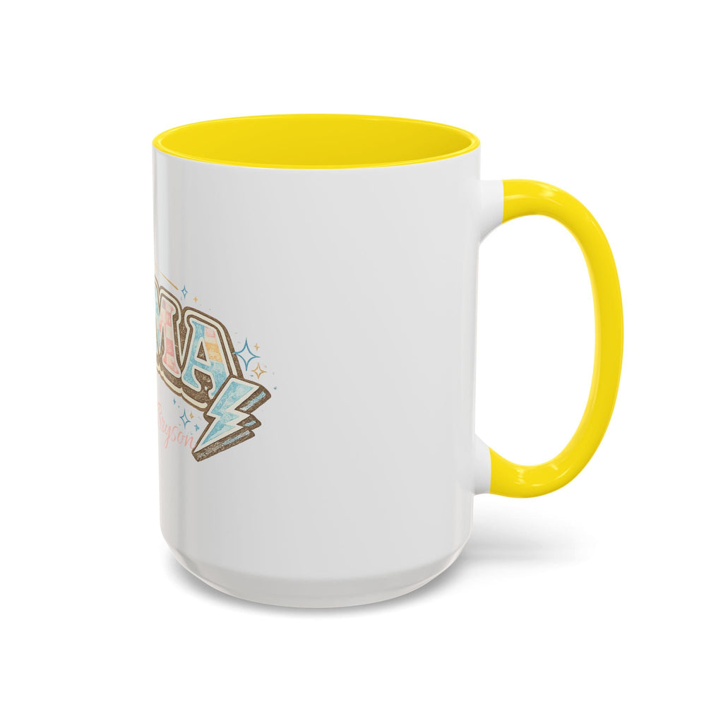 Mama Retro Pastel Accent Coffee Mug — Ceramic 11/15 oz - Grace & Grit Boutique