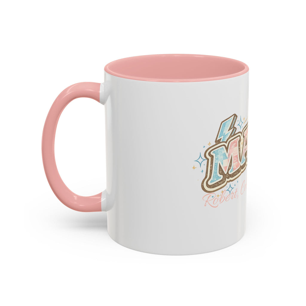 Mama Retro Pastel Accent Coffee Mug — Ceramic 11/15 oz - Grace & Grit Boutique