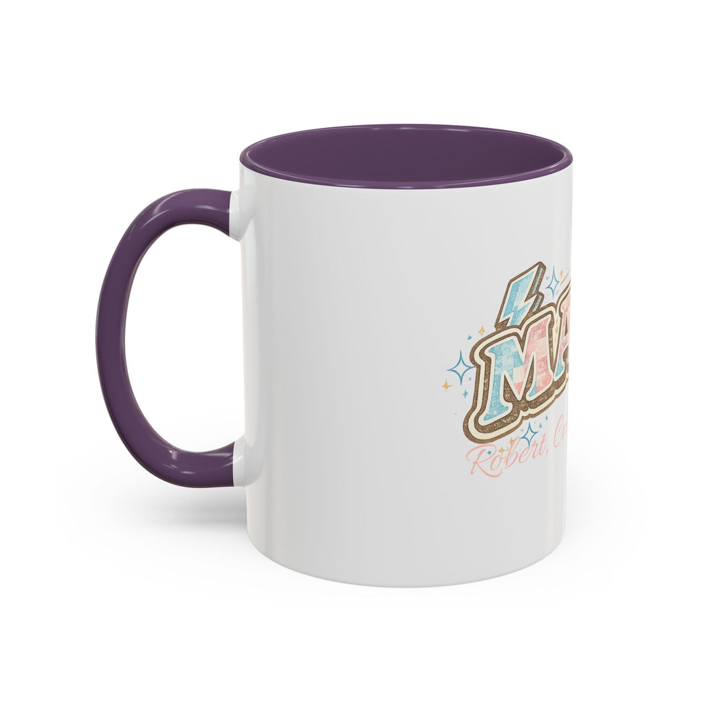 Mama Retro Pastel Accent Coffee Mug — Ceramic 11/15 oz - Grace & Grit Boutique