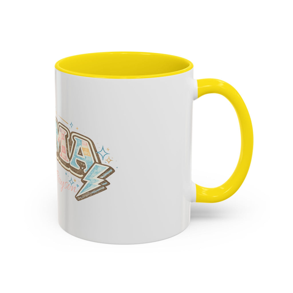 Mama Retro Pastel Accent Coffee Mug — Ceramic 11/15 oz - Grace & Grit Boutique
