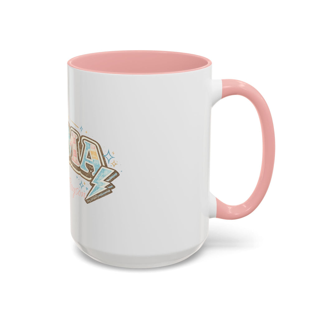 Mama Retro Pastel Accent Coffee Mug — Ceramic 11/15 oz - Grace & Grit Boutique