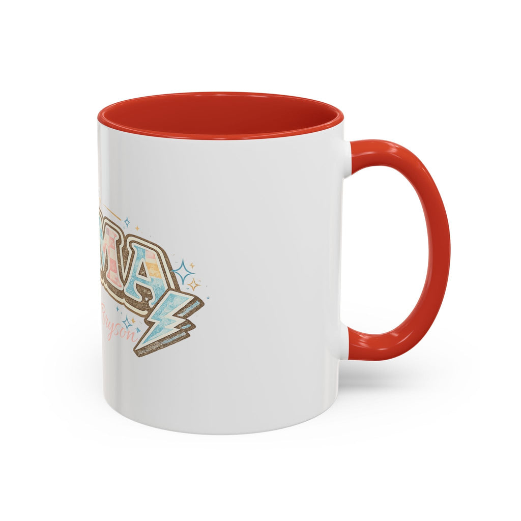Mama Retro Pastel Accent Coffee Mug — Ceramic 11/15 oz - Grace & Grit Boutique