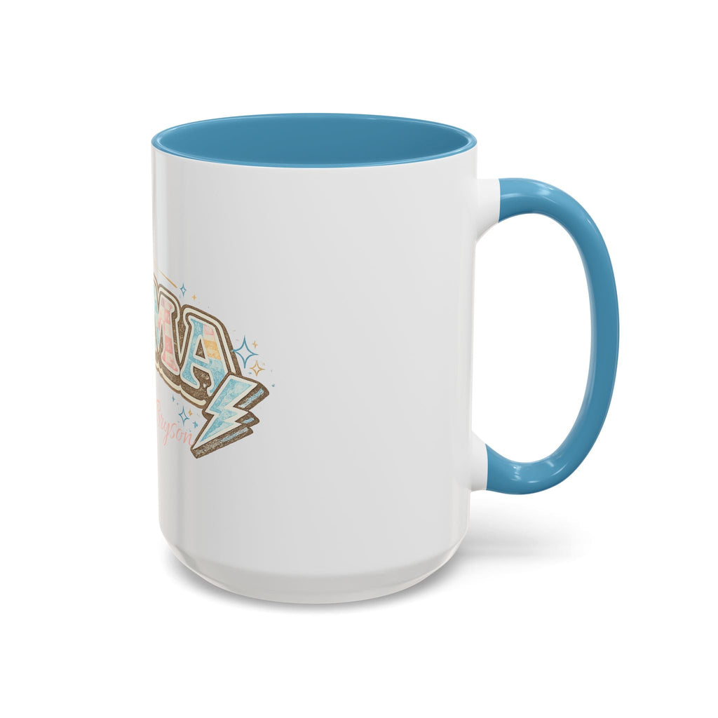 Mama Retro Pastel Accent Coffee Mug — Ceramic 11/15 oz - Grace & Grit Boutique