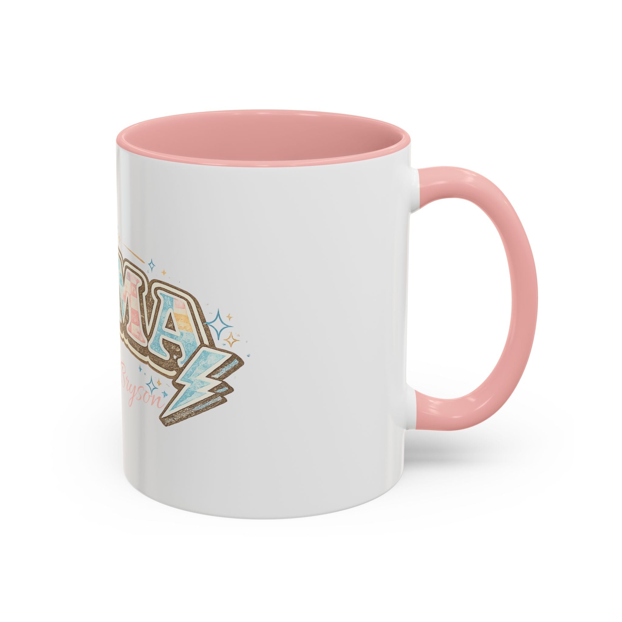Mama Retro Pastel Accent Coffee Mug — Ceramic 11/15 oz - Grace & Grit Boutique
