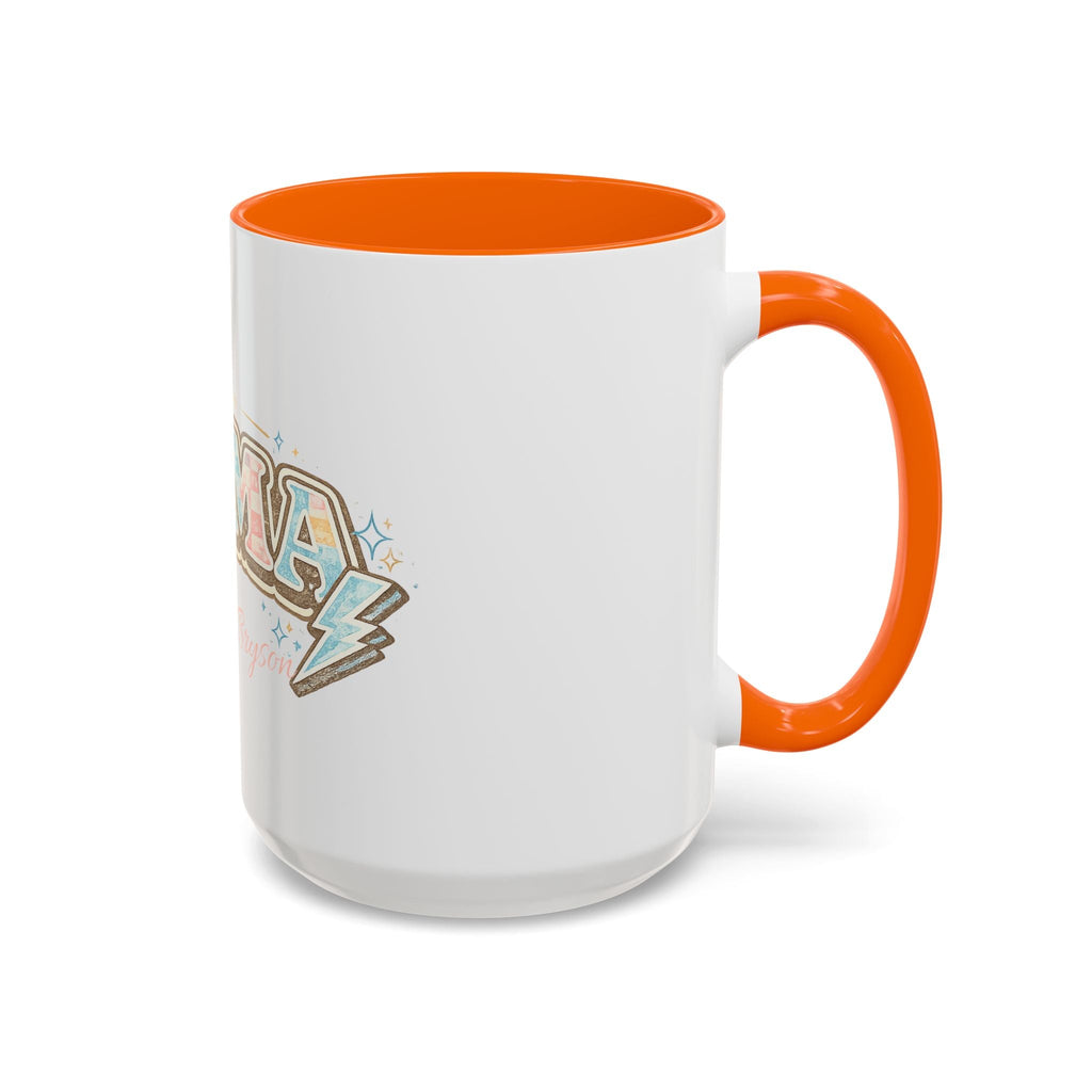 Mama Retro Pastel Accent Coffee Mug — Ceramic 11/15 oz - Grace & Grit Boutique