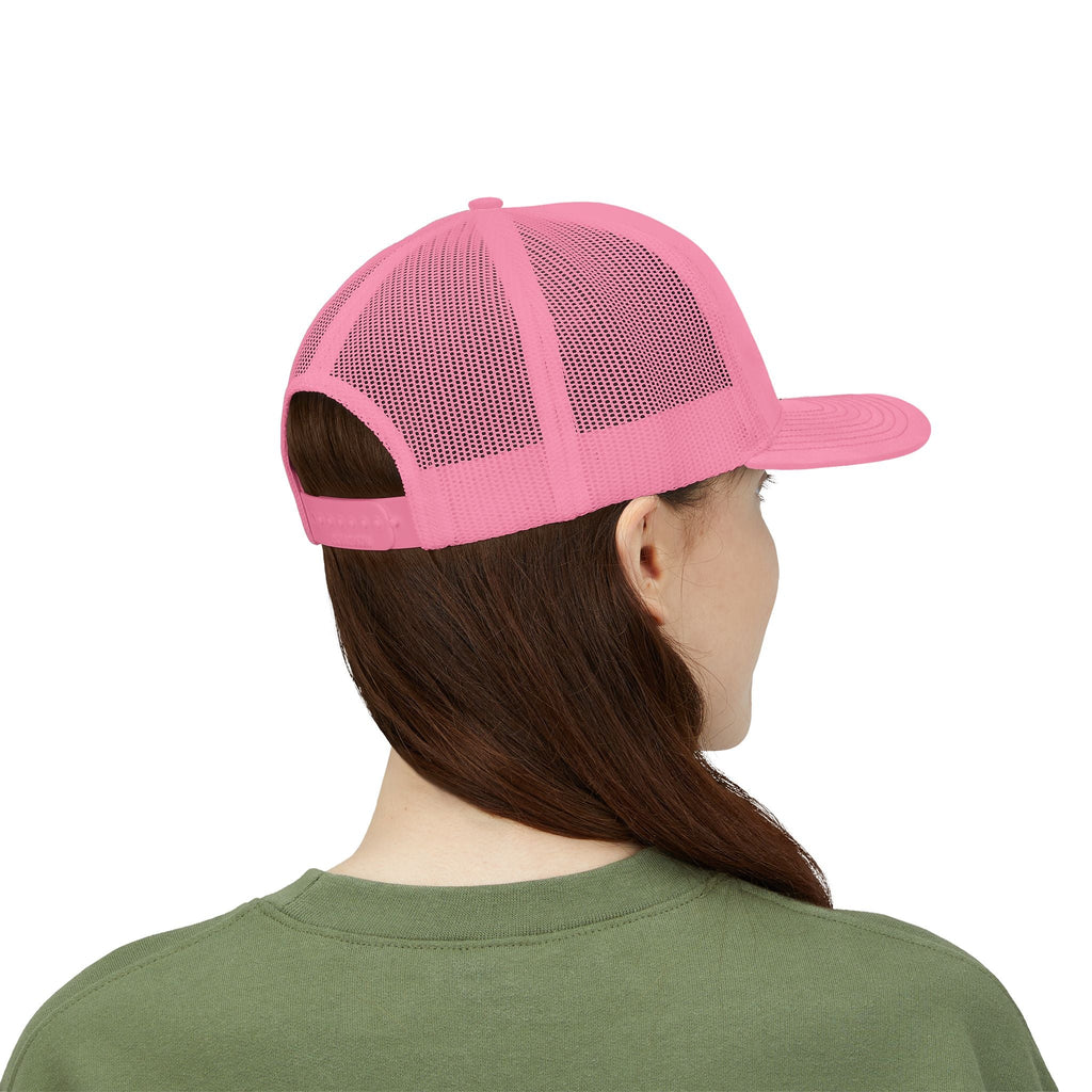 Mama Trucker Cap — Retro Stripes "Mama: Loved, Hardworking, Selfless, Protective" - Grace & Grit Boutique