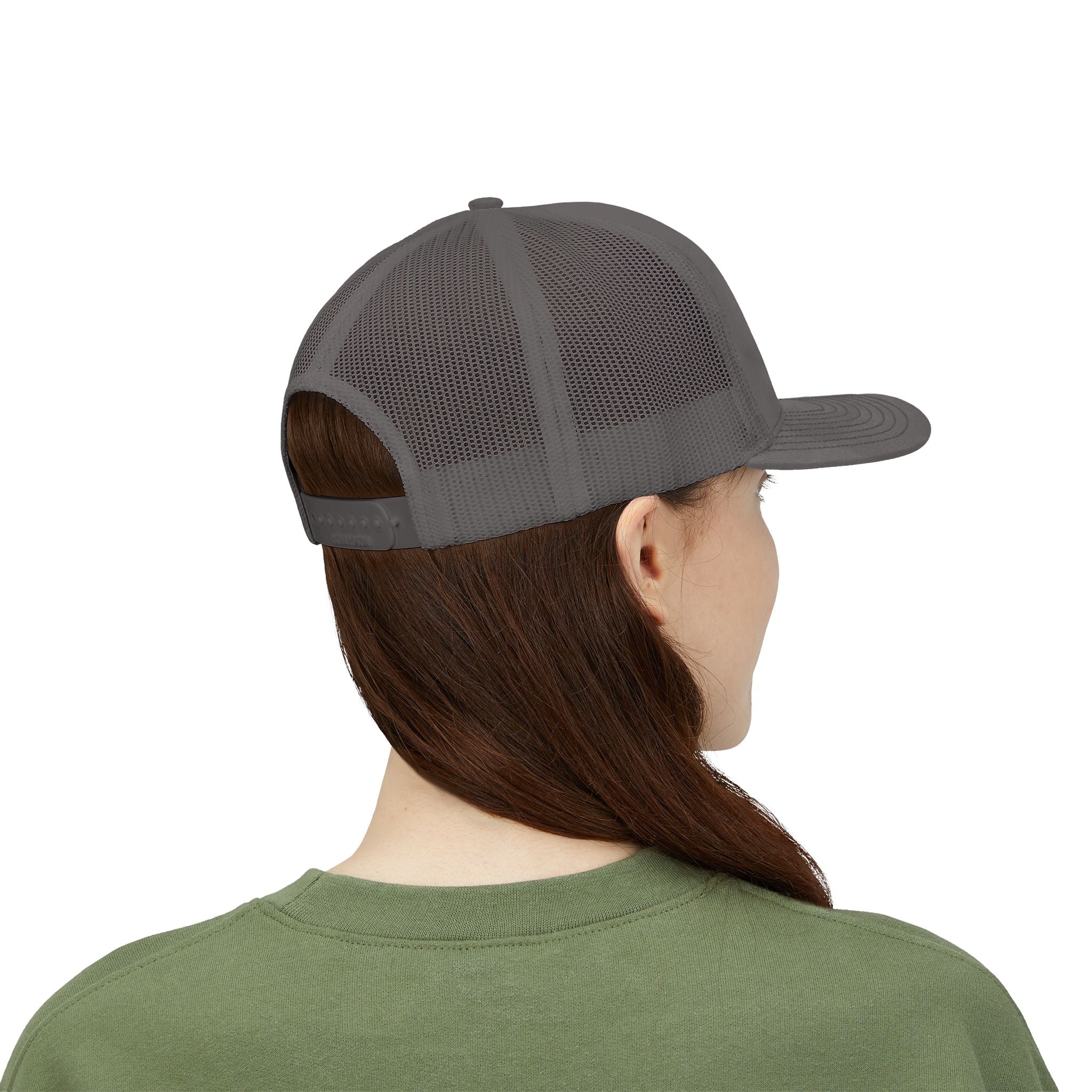 Mama Trucker Cap — Retro Stripes "Mama: Loved, Hardworking, Selfless, Protective" - Grace & Grit Boutique
