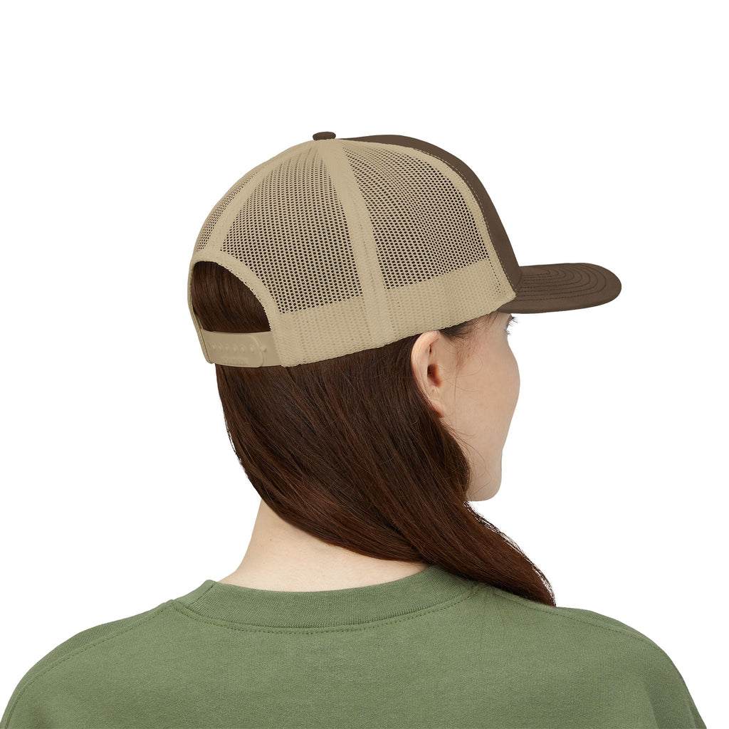 Mama Trucker Cap — Retro Stripes "Mama: Loved, Hardworking, Selfless, Protective" - Grace & Grit Boutique