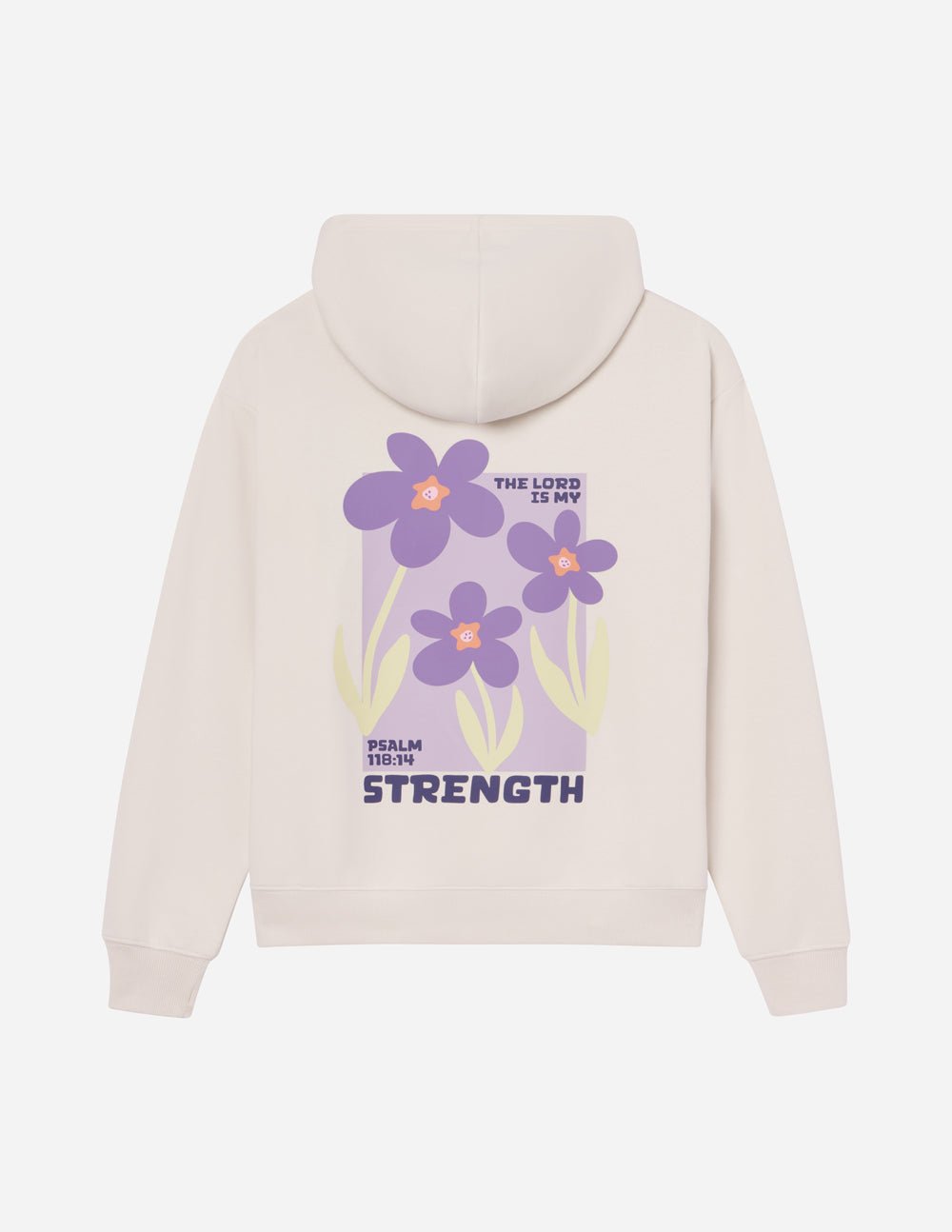 My Strength Floral Unisex Hoodie - Grace & Grit Boutique