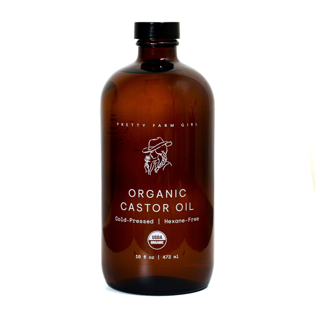 Organic Pure Castor Oil + Cloth Pack Bundle - Grace & Grit Boutique