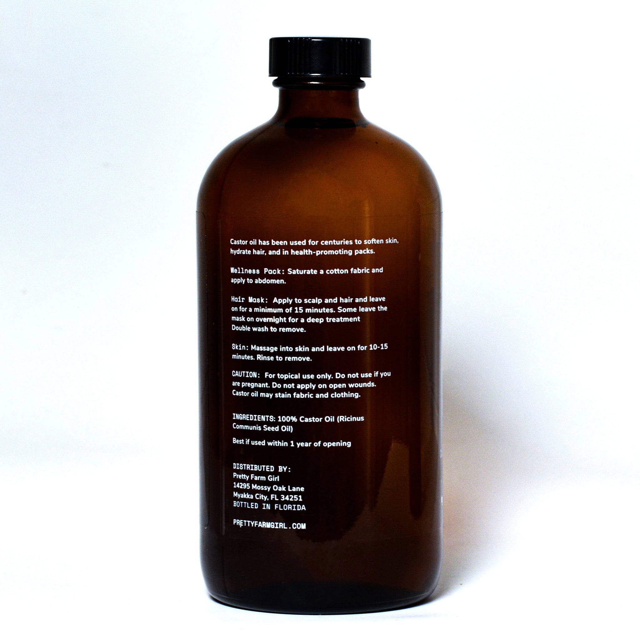 Organic Pure Castor Oil + Cloth Pack Bundle - Grace & Grit Boutique
