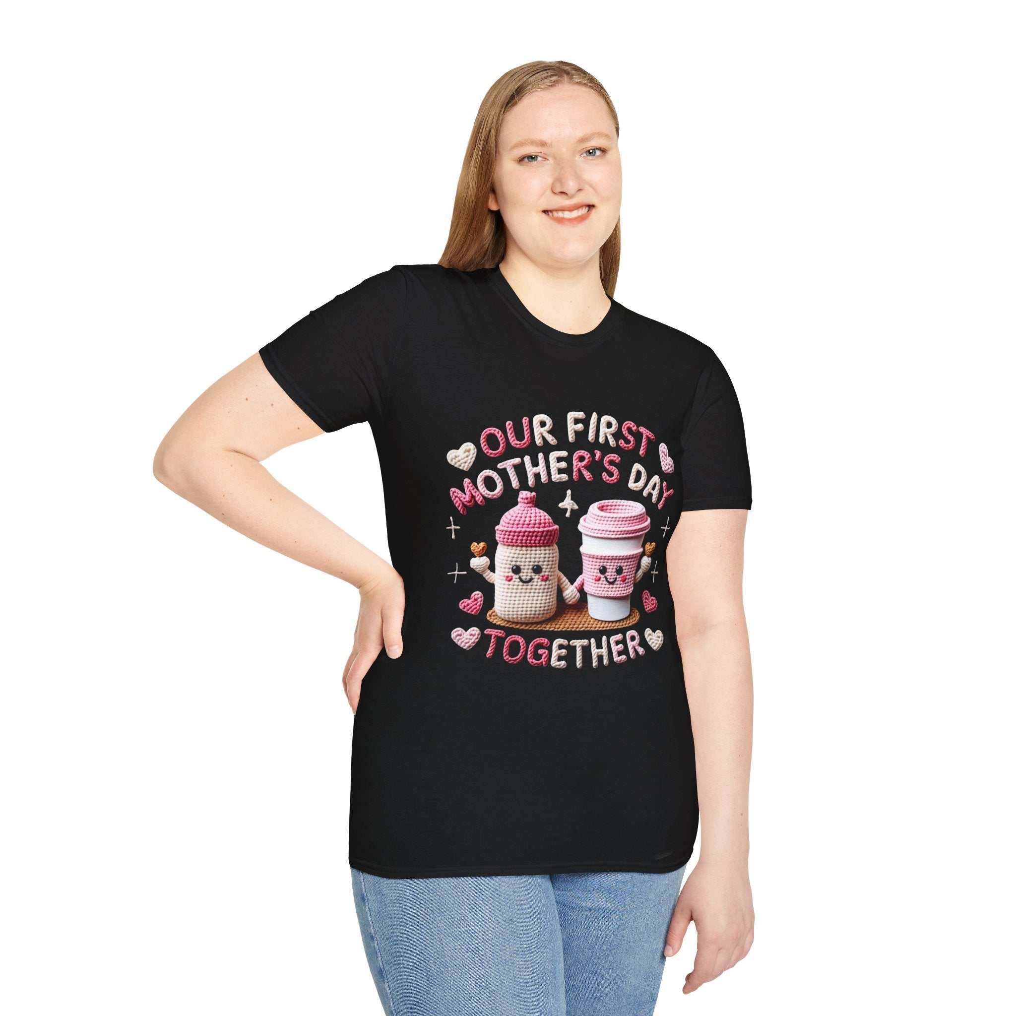 Our First Mother’s Day Together Coffee Cup Mom T-Shirt - Grace & Grit Boutique