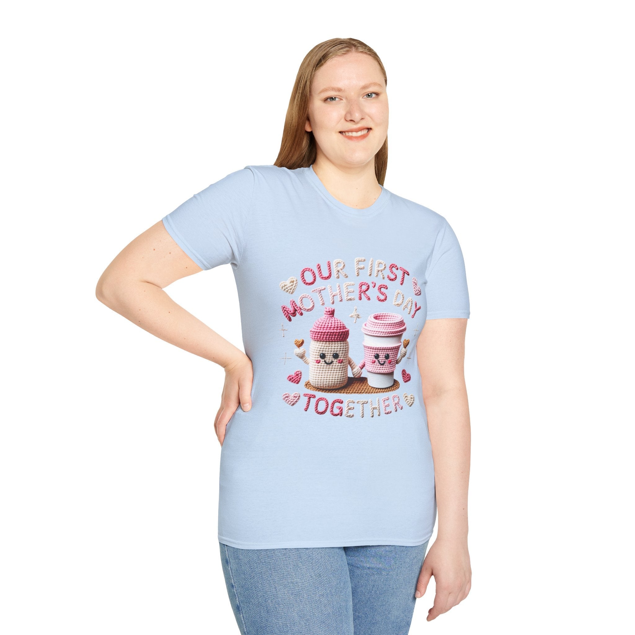 Our First Mother’s Day Together Coffee Cup Mom T-Shirt - Grace & Grit Boutique