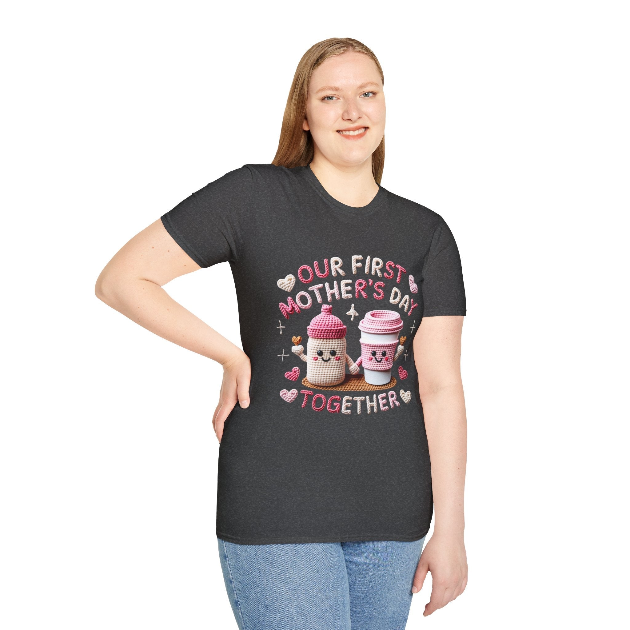 Our First Mother’s Day Together Coffee Cup Mom T-Shirt - Grace & Grit Boutique