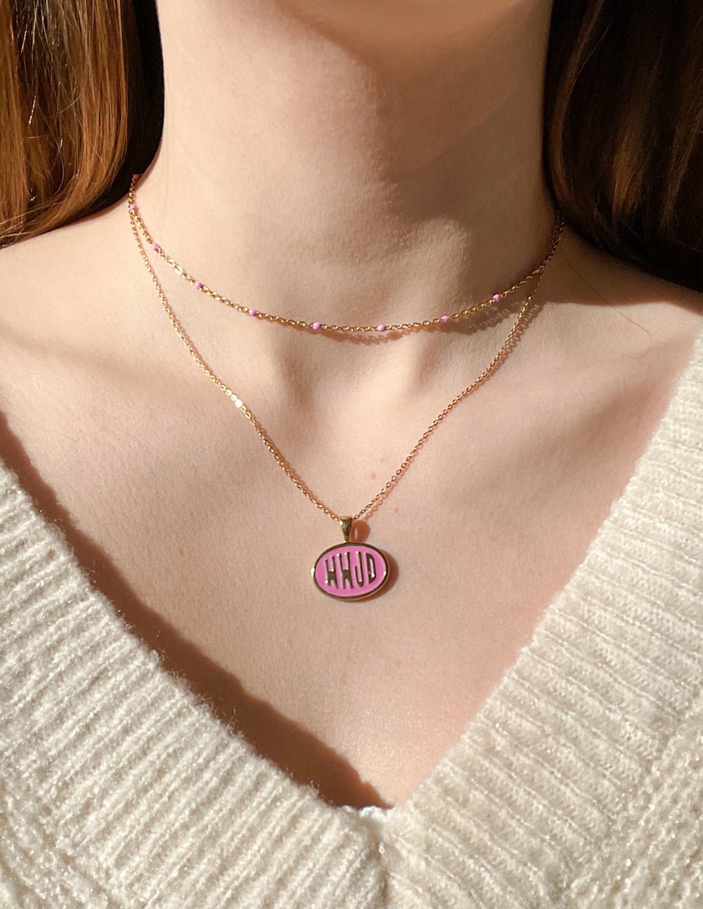 Pink WWJD Necklace Set - Grace & Grit Boutique
