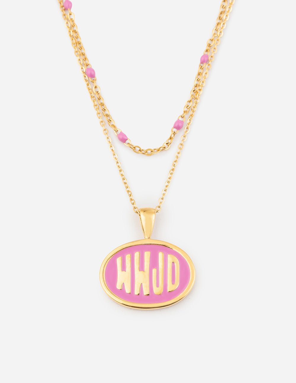 Pink WWJD Necklace Set - Grace & Grit Boutique