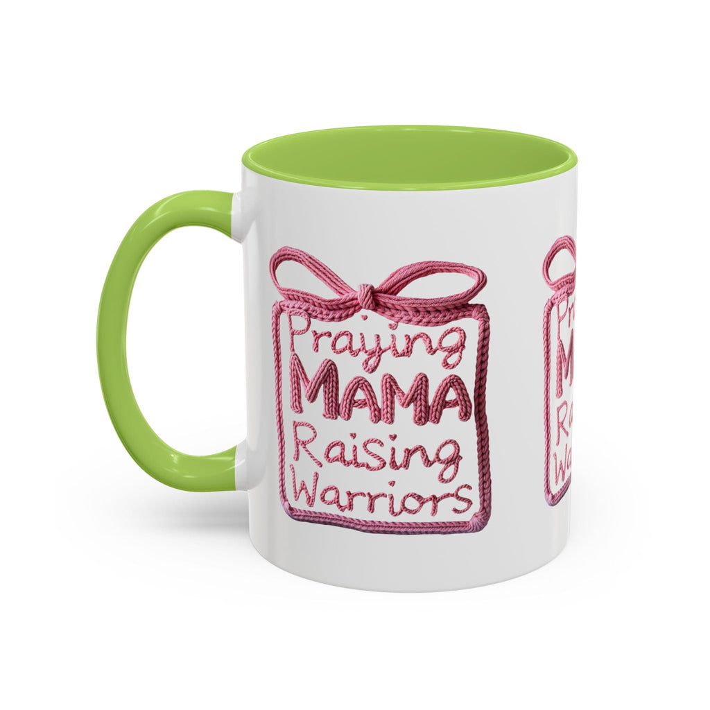Praying Mama Raising Warriors Coffee Mug (Accent, 11/15oz) - Grace & Grit Boutique