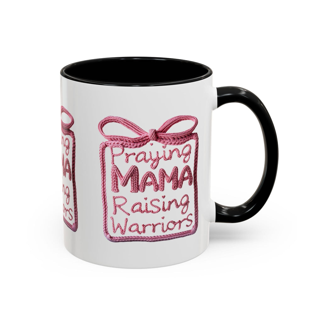 Praying Mama Raising Warriors Coffee Mug (Accent, 11/15oz) - Grace & Grit Boutique