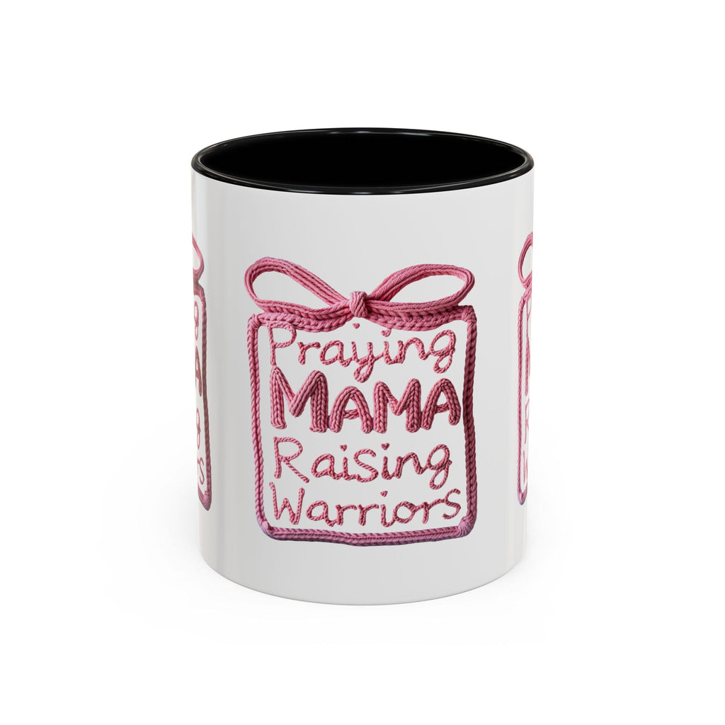 Praying Mama Raising Warriors Coffee Mug (Accent, 11/15oz) - Grace & Grit Boutique