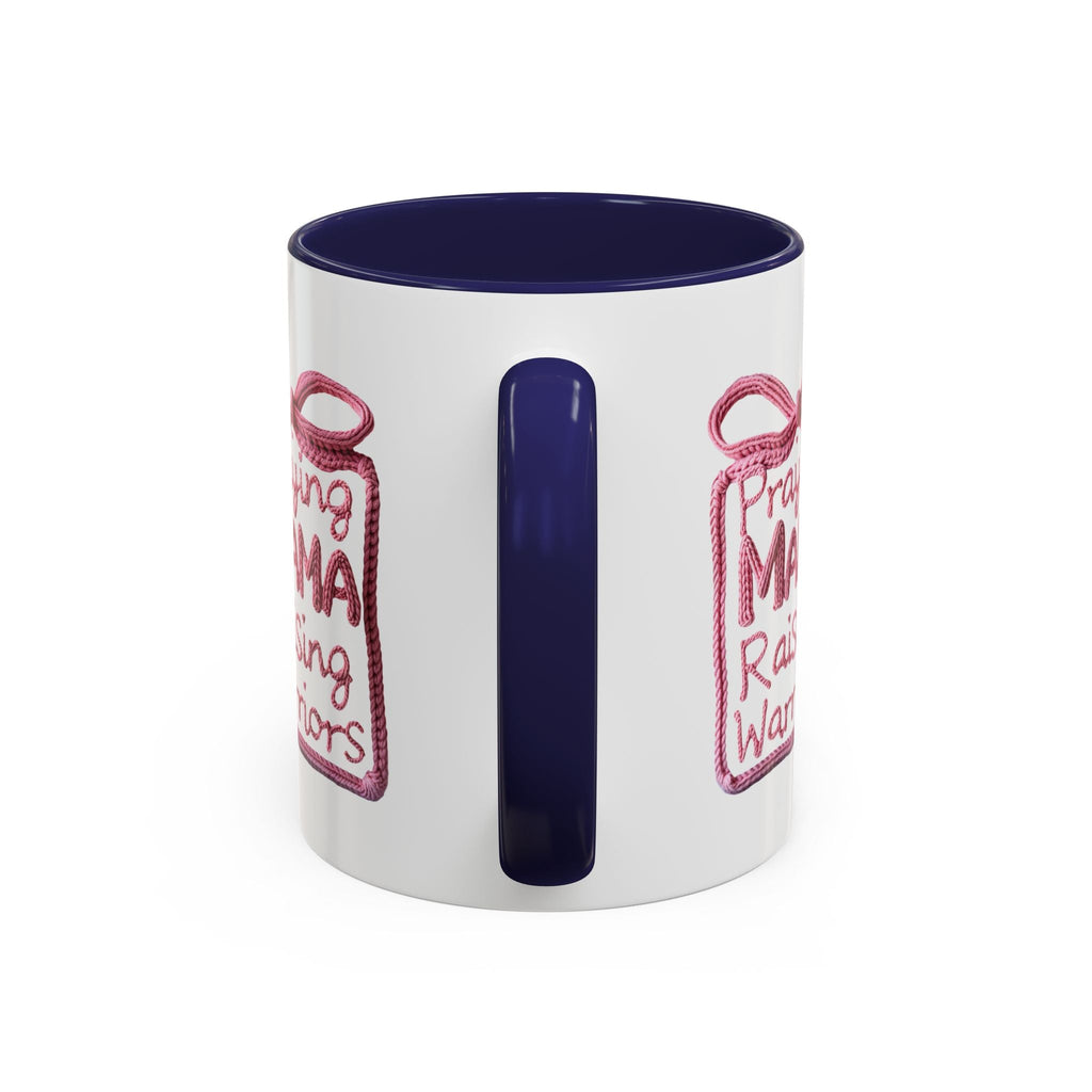 Praying Mama Raising Warriors Coffee Mug (Accent, 11/15oz) - Grace & Grit Boutique