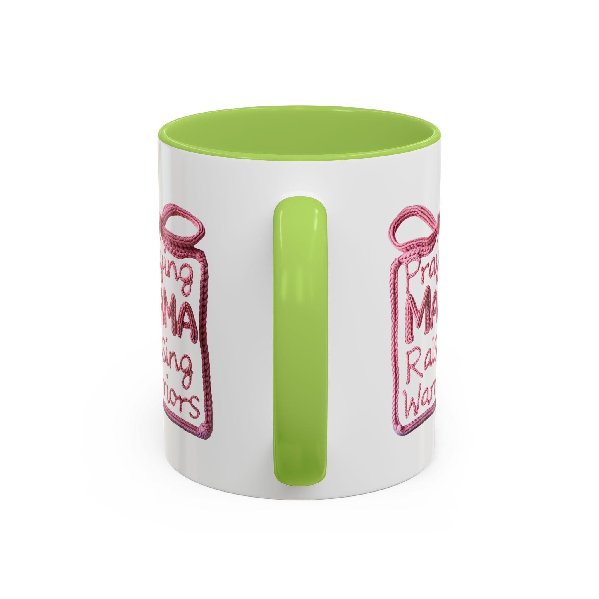 Praying Mama Raising Warriors Coffee Mug (Accent, 11/15oz) - Grace & Grit Boutique