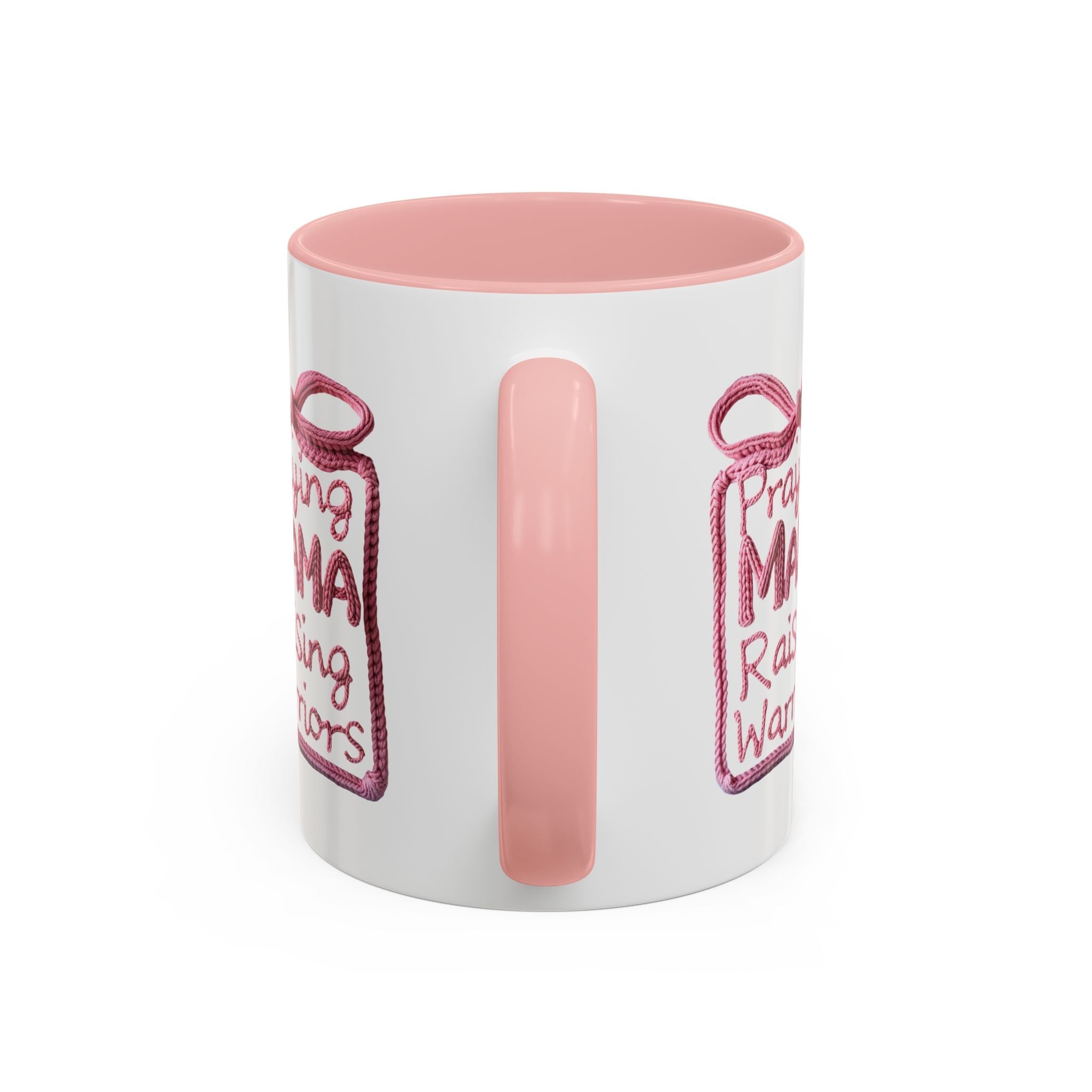 Praying Mama Raising Warriors Coffee Mug (Accent, 11/15oz) - Grace & Grit Boutique