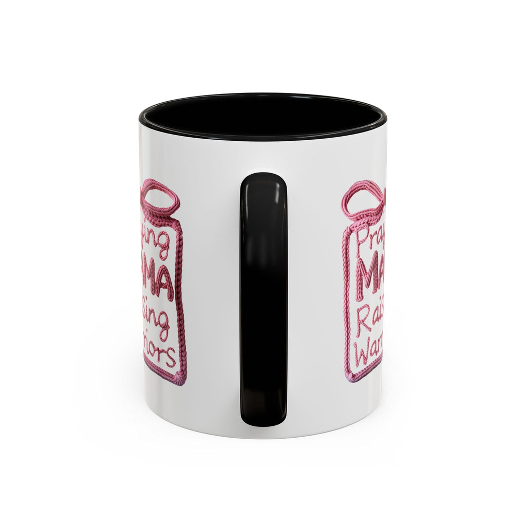 Praying Mama Raising Warriors Coffee Mug (Accent, 11/15oz) - Grace & Grit Boutique