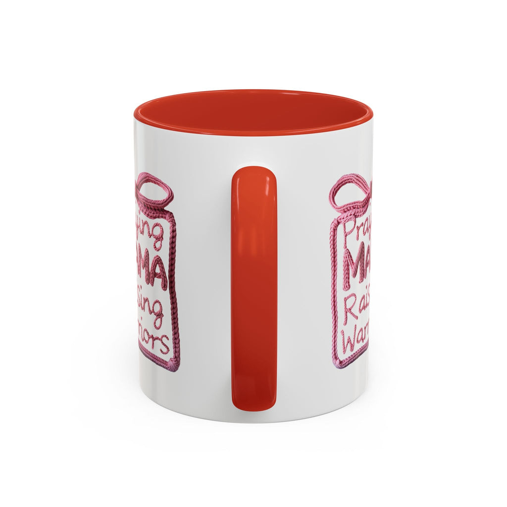 Praying Mama Raising Warriors Coffee Mug (Accent, 11/15oz) - Grace & Grit Boutique