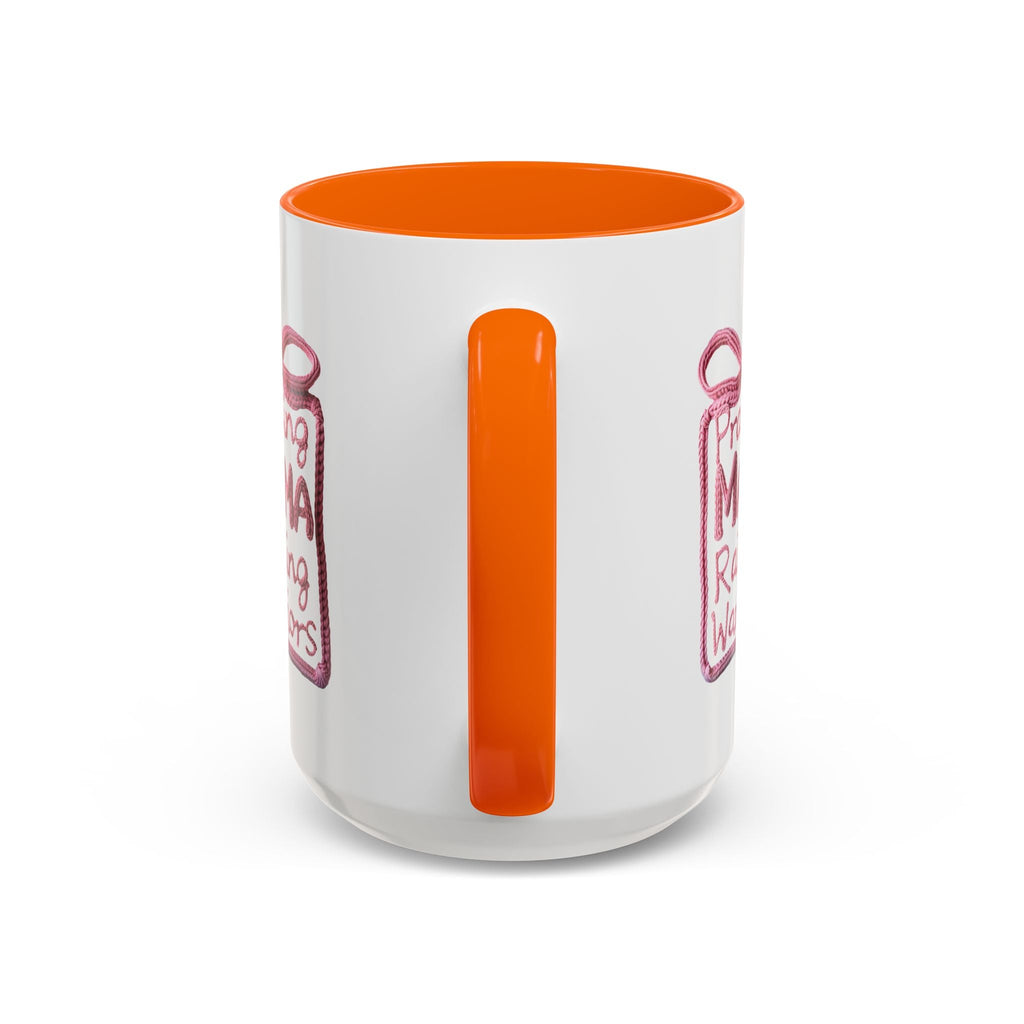 Praying Mama Raising Warriors Coffee Mug (Accent, 11/15oz) - Grace & Grit Boutique