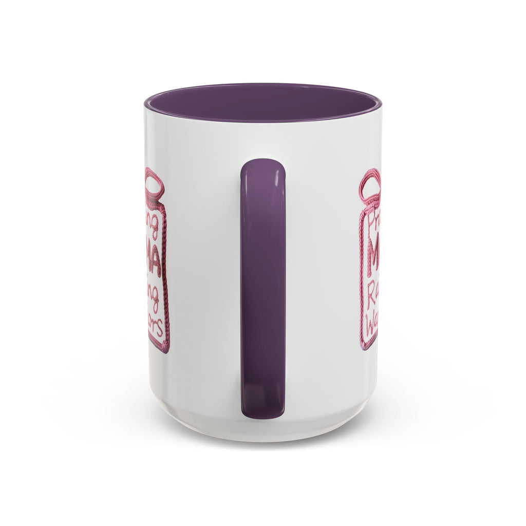 Praying Mama Raising Warriors Coffee Mug (Accent, 11/15oz) - Grace & Grit Boutique