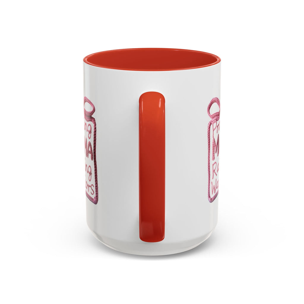 Praying Mama Raising Warriors Coffee Mug (Accent, 11/15oz) - Grace & Grit Boutique