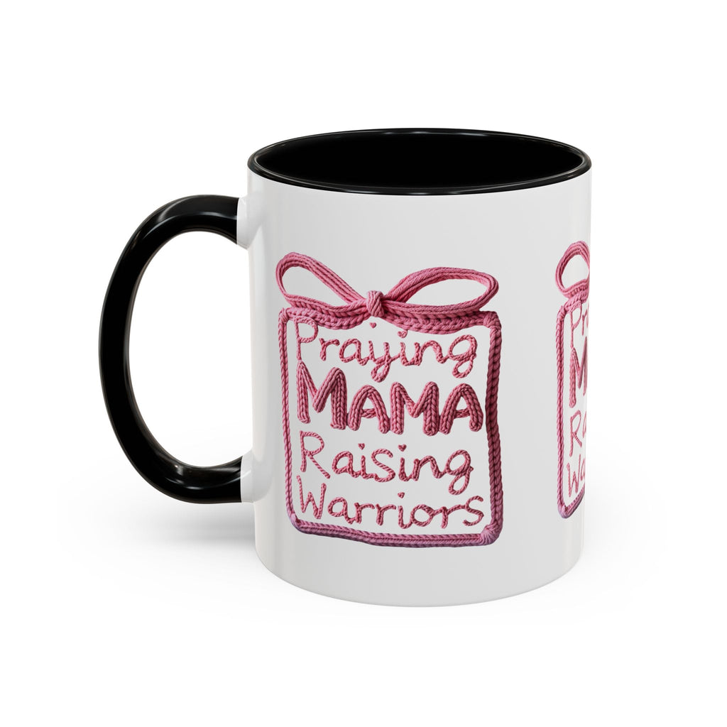 Praying Mama Raising Warriors Coffee Mug (Accent, 11/15oz) - Grace & Grit Boutique